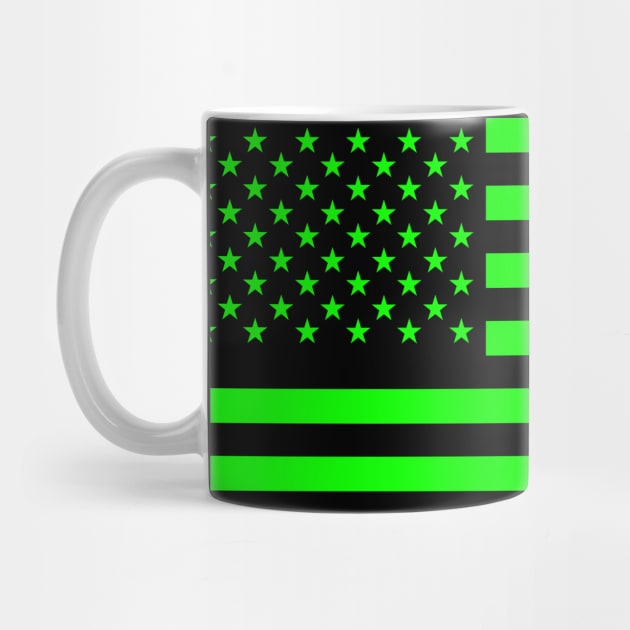 New United States Fluorescent Green Flag by NINE69